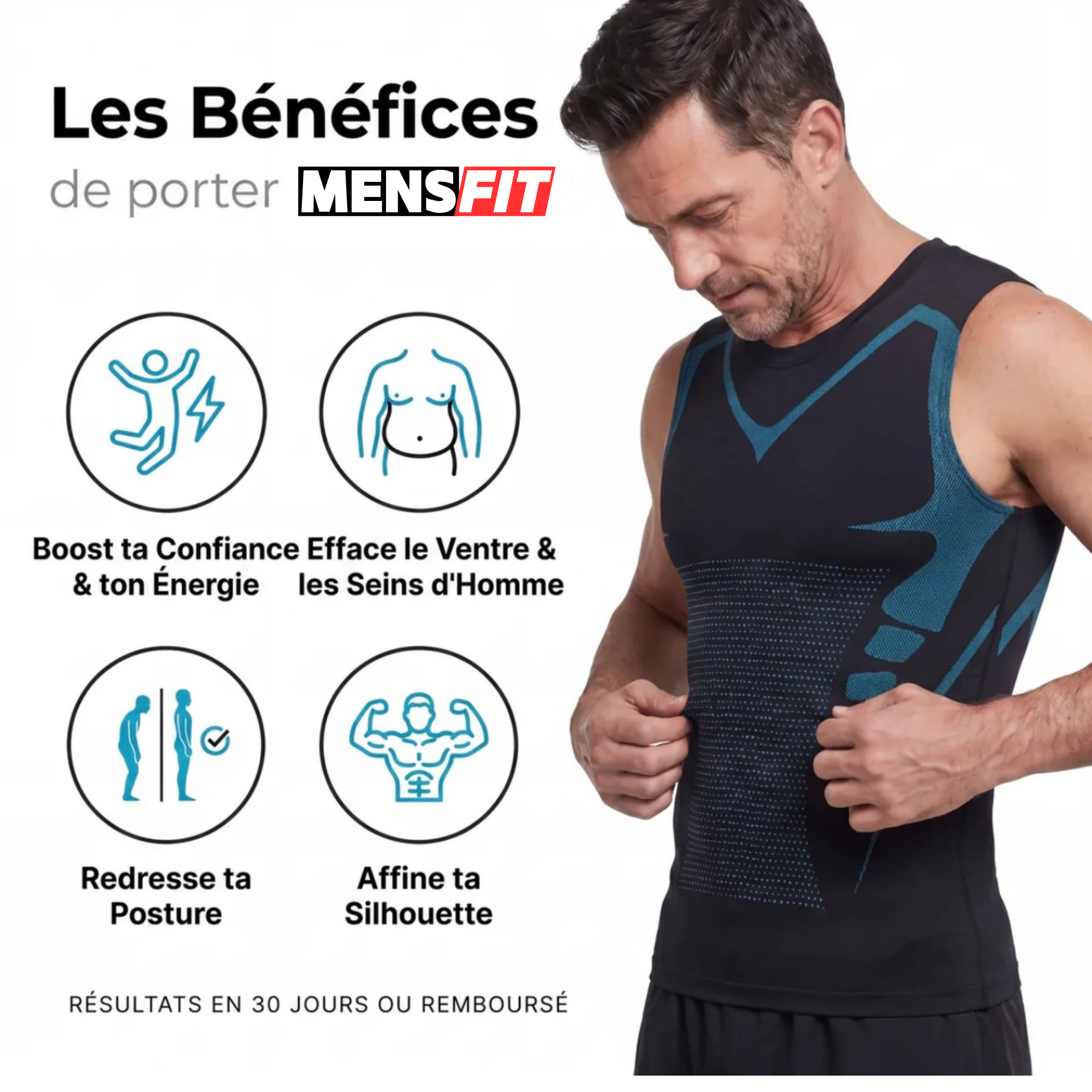 Mensfit™ | Débardeur de Compression Affinant